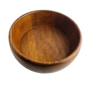 Handmade Wooden Bowl 9 Inch Signed From‎ December 1971